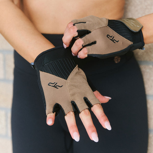 Ptp LOW-IMPACT FITNESS GLOVES LUXE BRONZE XS/S