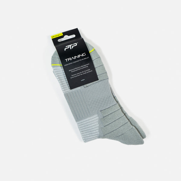 Ptp PTP TRAINING CREW SOCKS SILVER