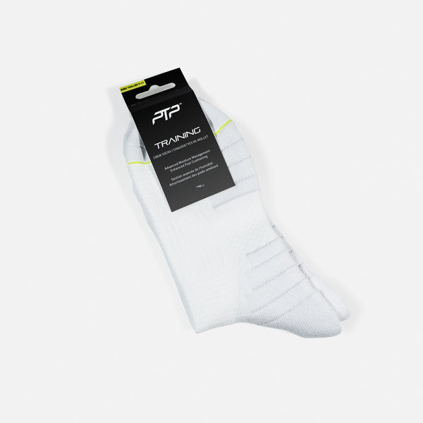 Ptp PTP TRAINING CREW SOCKS WHITE