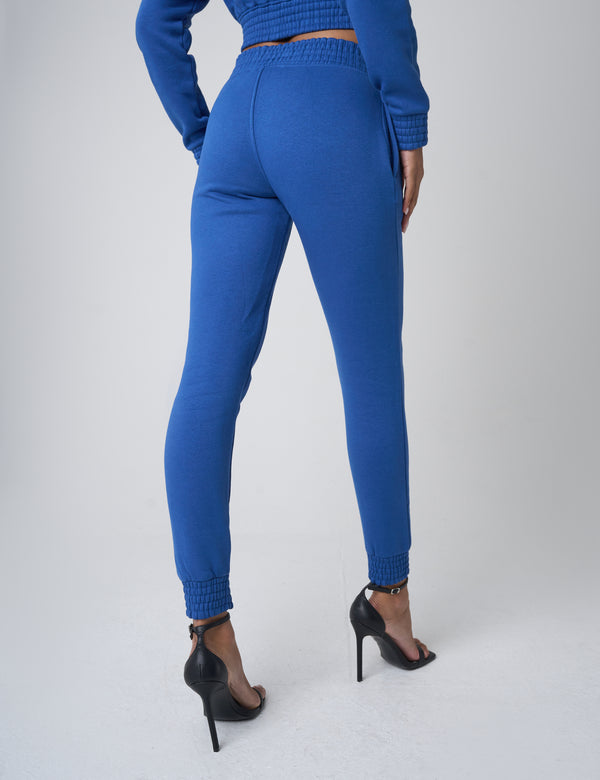 Public Desire Cinched High Waisted Joggers Cobalt Blue