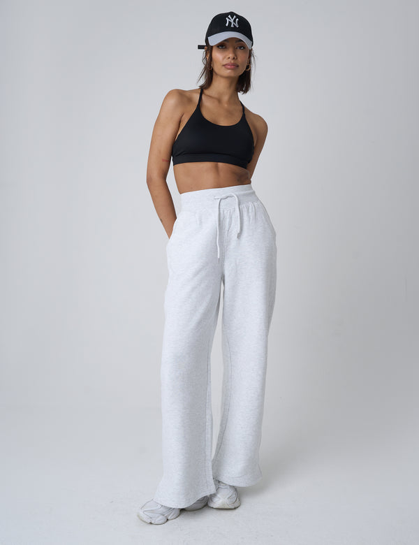 Public Desire Cross Over Back Detail Sports Bra Black