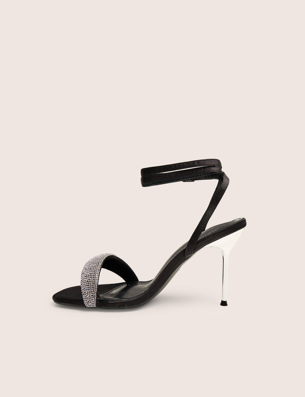 public desire Kirsty Black Diamante Toe Detail High Heels public desire Kirsty Black Diamante Toe Detail High Heels