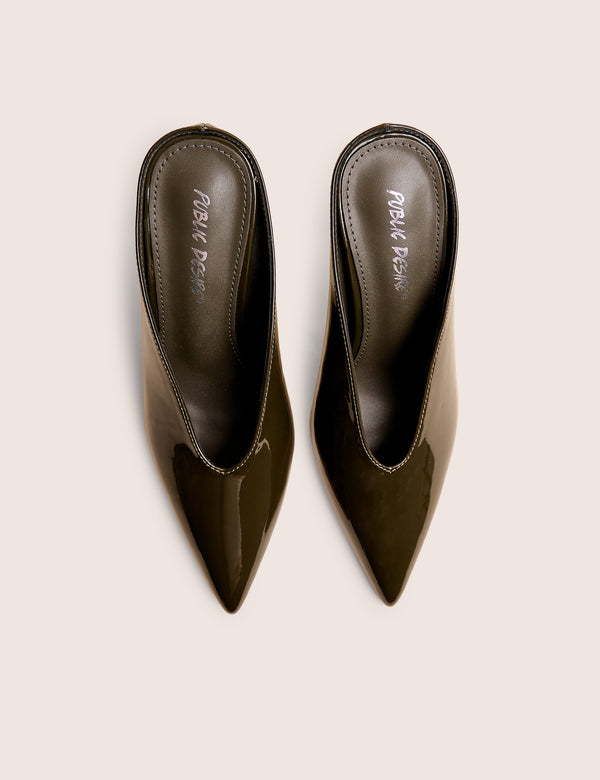 Public Desire Elixr Green Patent Court High Heels