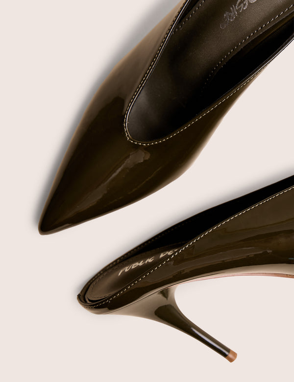 Public Desire Elixr Green Patent Court High Heels