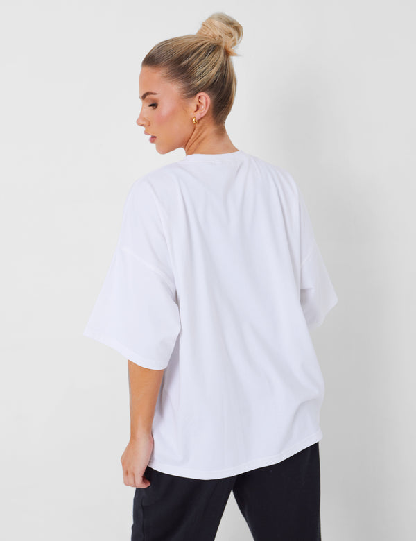 Public Desire Kaiia Studio Oversized T-shirt White
