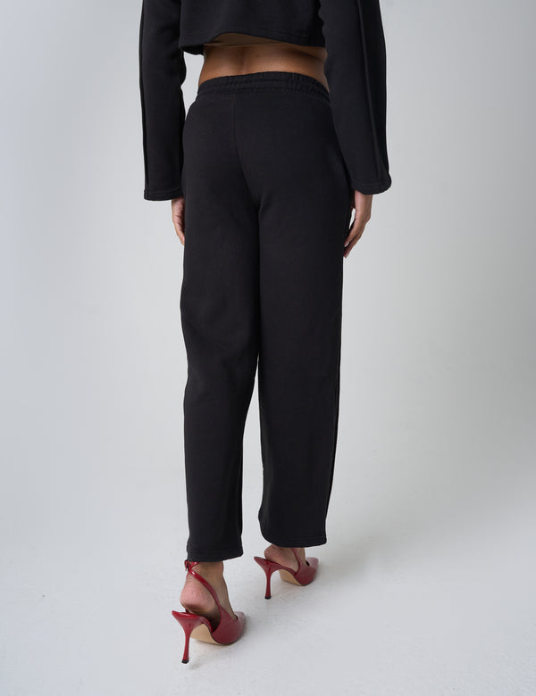 Public Desire Seam Detail Cuffed Joggers Black