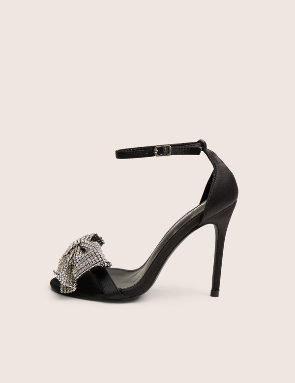 public desire Vermillion Black Bow Detail Round Toe Stiletto Heels public desire Vermillion Black Bow Detail Round Toe Stiletto Heels