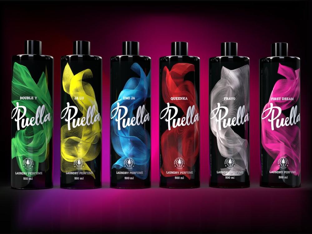puella Large Set of Puella Laundry Perfumes 6 x 500 ml