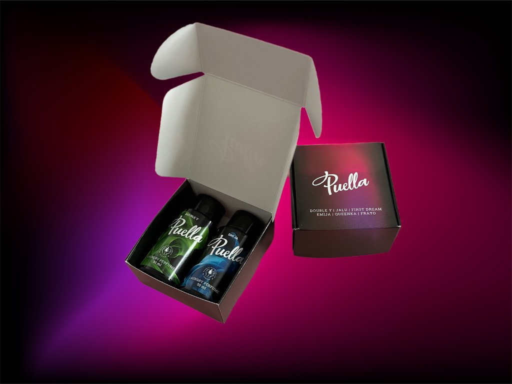 puella Personalised Gift Set of Puella Laundry Perfumes 2 x 50 ml