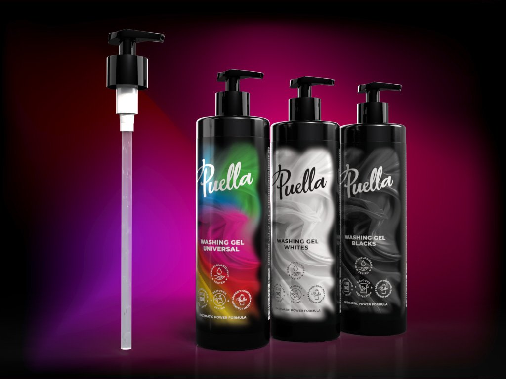 puella Large Dosing Pump for Laundry Gel 1000 ml