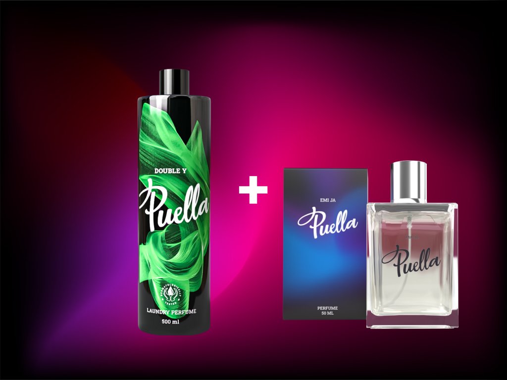 puella Special set: Perfume for 100 washes + 50 ml body perfume