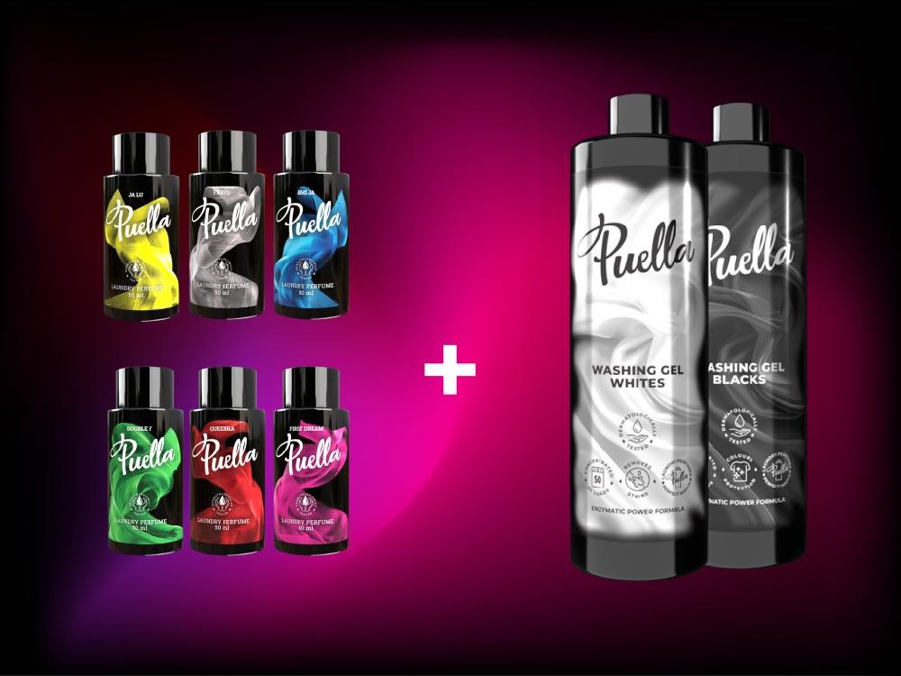 puella Special set: Perfumes for 60 washes + Laundry gel for 50 washes