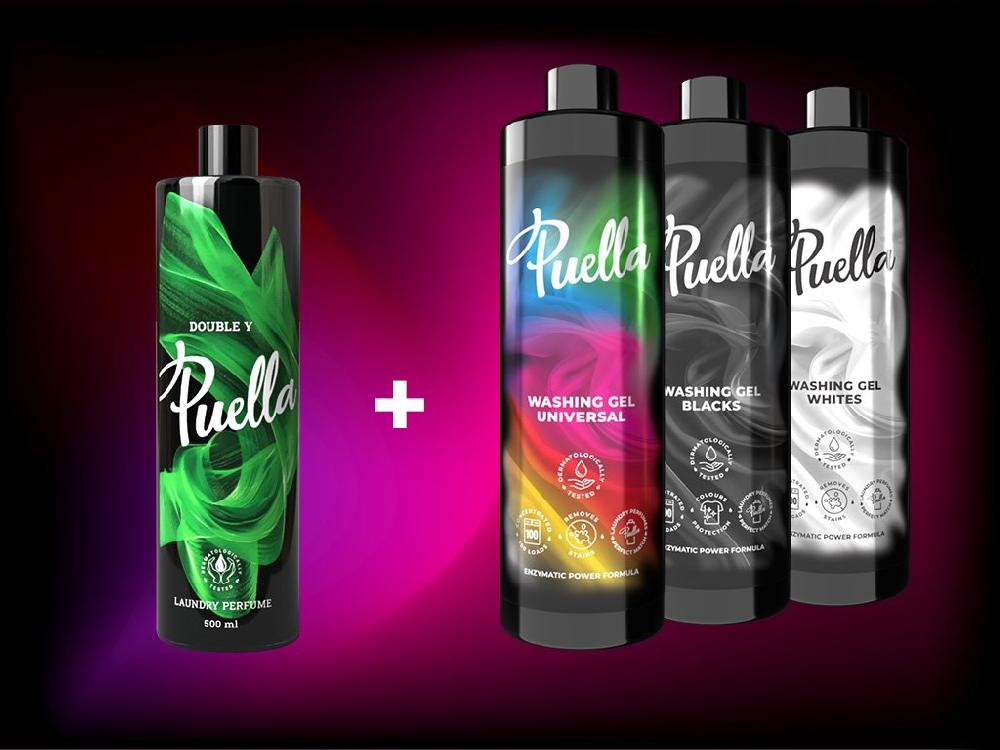 puella Value set for 100 washes: Laundry perfume + laundry gel