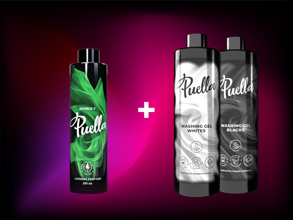 puella Value set for 50 washes: Laundry perfume + laundry gel