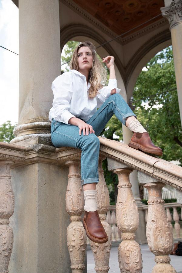 Punto Pigro COLLEGE22 CHELSEA BOOTS – Tan