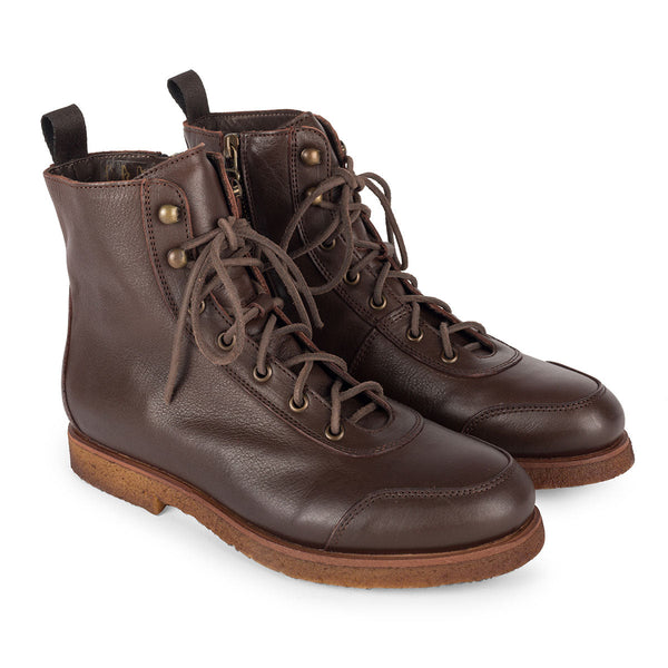 punto pigro DRESS 71 ANKLE BOOTS – Dark Brown