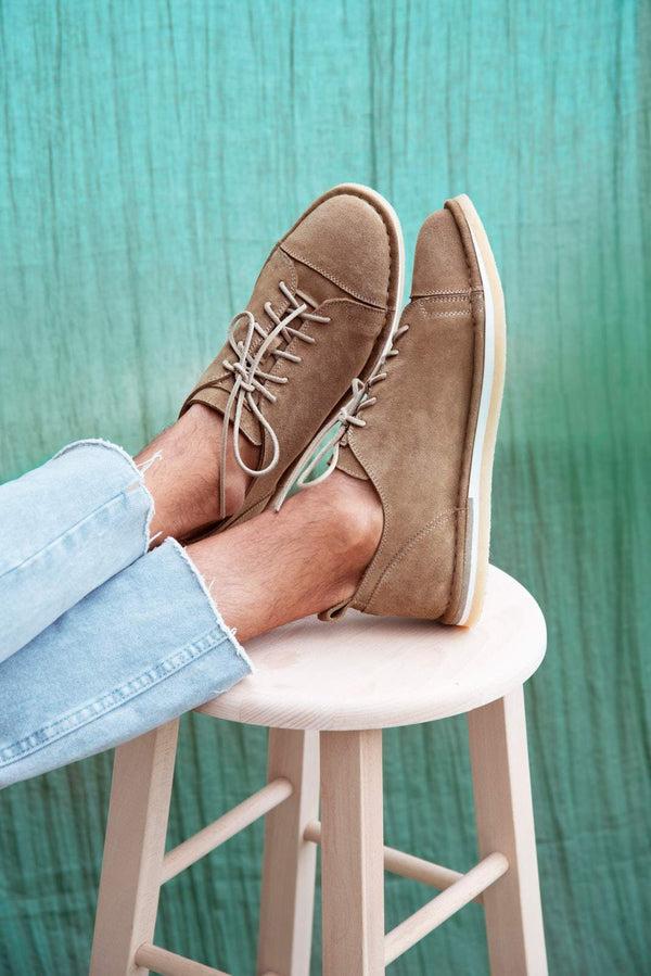 Punto Pigro HAND 02 SNEAKERS – Suede Beige