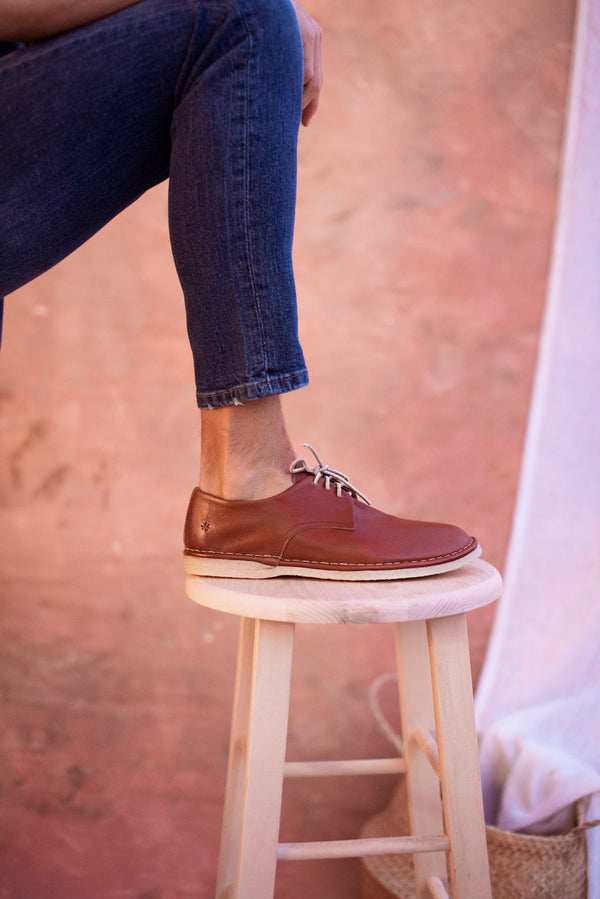 punto pigro HAND 04 CREPE – Burnt Brown