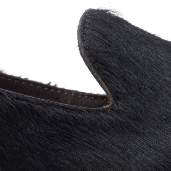 Punto Pigro HAND 06 SLIPPERS – Black Pony