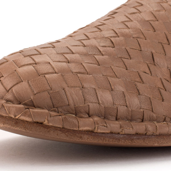 Punto Pigro HAND 06 WOVEN SLIPPERS – Taupe