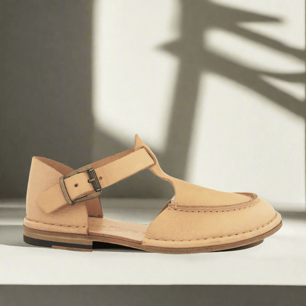 Punto Pigro HAND 1112 LEATHER - Moccasin Mary Jane