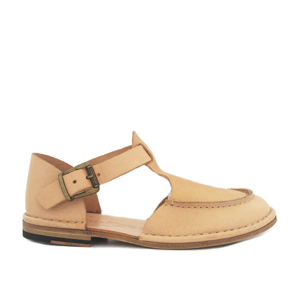 punto pigro HAND 1112 LEATHER - Moccasin Mary Jane