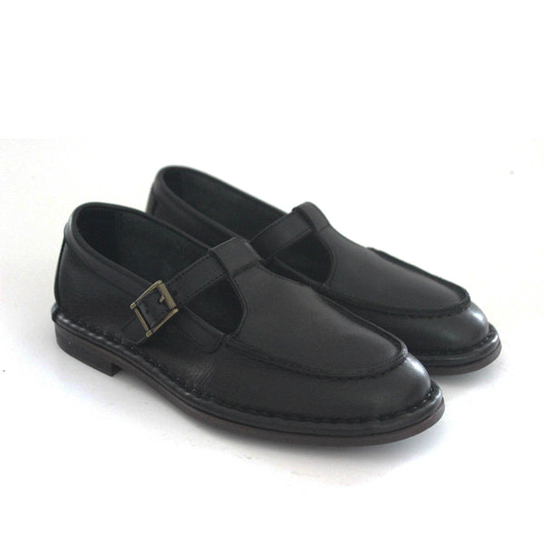 Punto Pigro HAND 63 – Leather T-strap Shoes