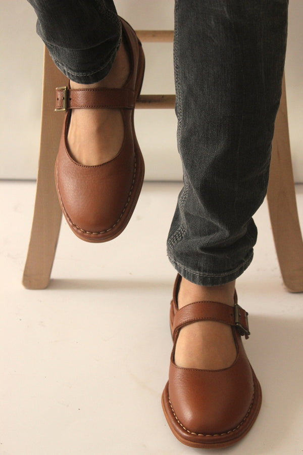 Punto Pigro HAND 80 LEATHER - Mary Jane Flats