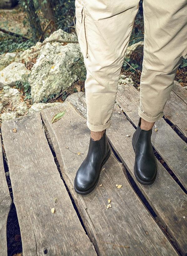 Punto Pigro MR PARKER CHELSEA BOOTS – Black