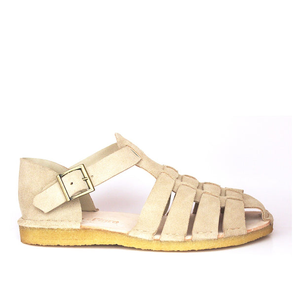 punto pigro SAN 18 - Natural suede sandals