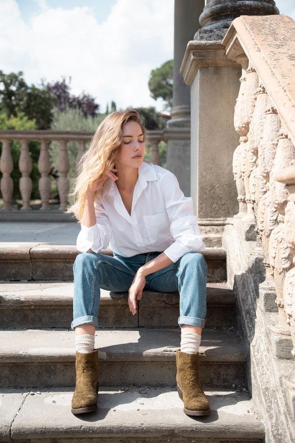 Punto Pigro TEXAS 03 ROUGH SUEDE BOOTS – Moss