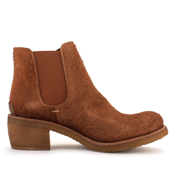 Punto Pigro TEXAS02 ROUGH SUEDE CHELSEA BOOTS– Tan