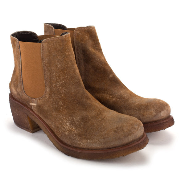 Punto Pigro TEXAS02 SUEDE CHELSEA BOOTS – Wood
