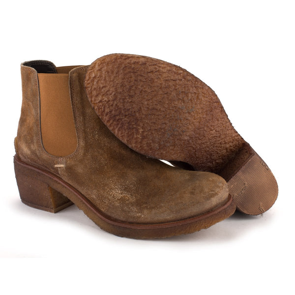 Punto Pigro TEXAS02 SUEDE CHELSEA BOOTS – Wood
