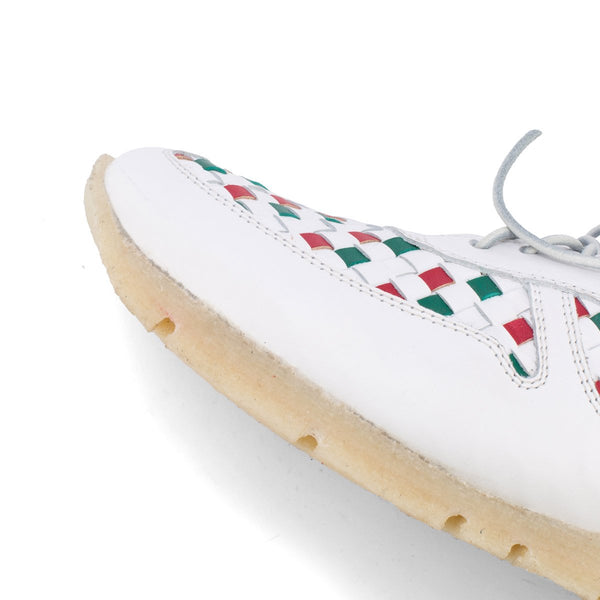 Punto Pigro WOVEN SNEAKERS – White Red Green