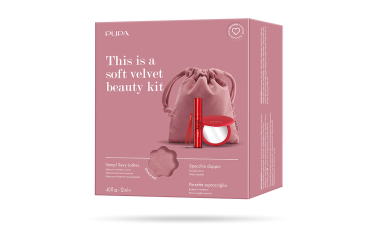 Pupa Milano Kit Vamp Sexy Lashes Tweezers & Mirror