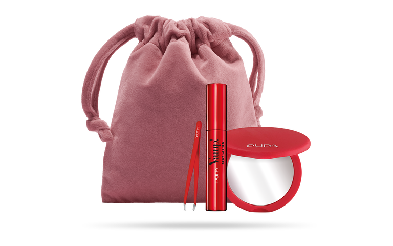 pupa milano Kit Vamp Sexy Lashes Tweezers & Mirror