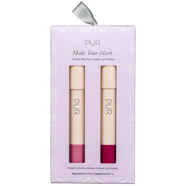 pür cosmetics Make Your Mark 2-Piece Silky Pout Creamy Lip Chubby