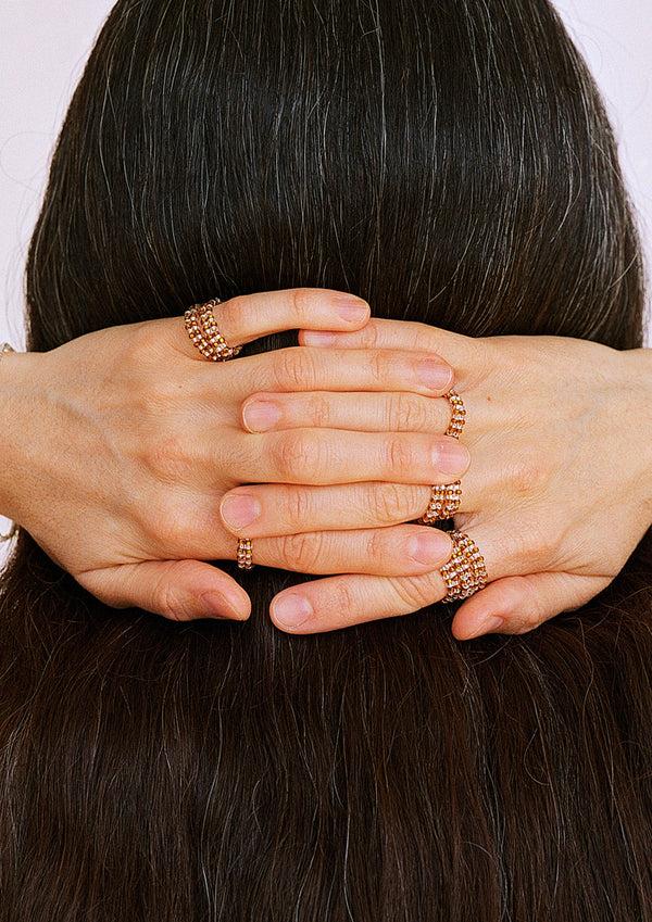 Pura Utz Brown Double Ring