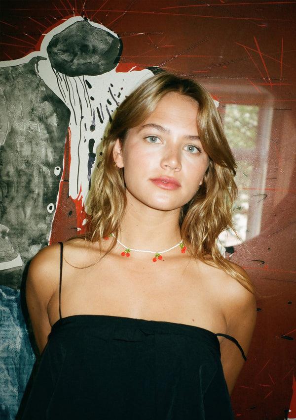 Pura Utz Cherry Necklace