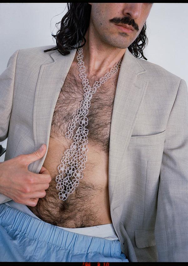 Pura Utz Flower Tie Necklace