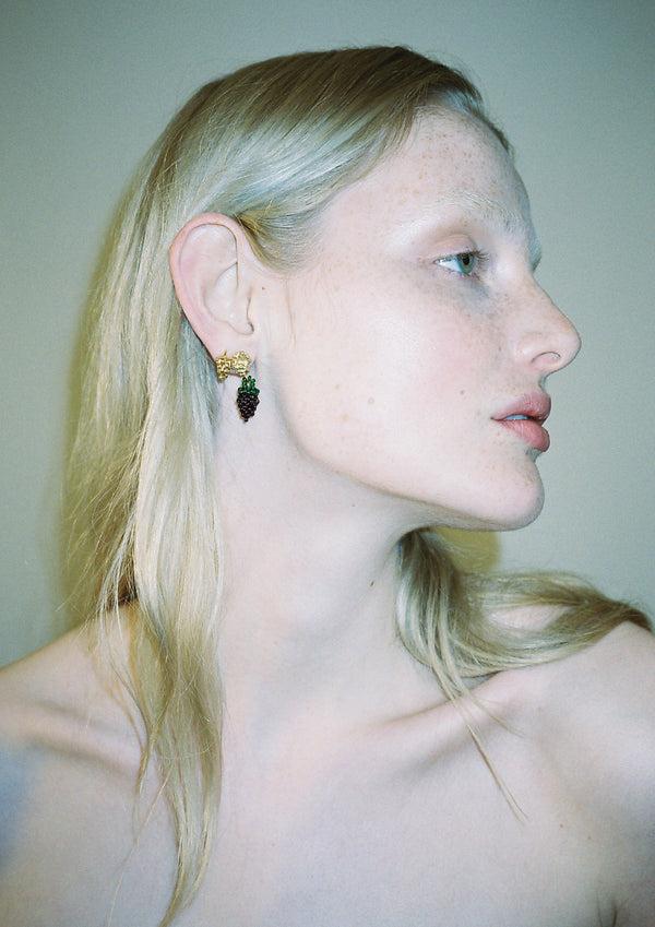 Pura Utz Grape Blob Earring