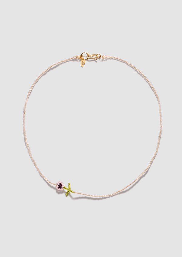 pura utz Mini Purple Flor Necklace