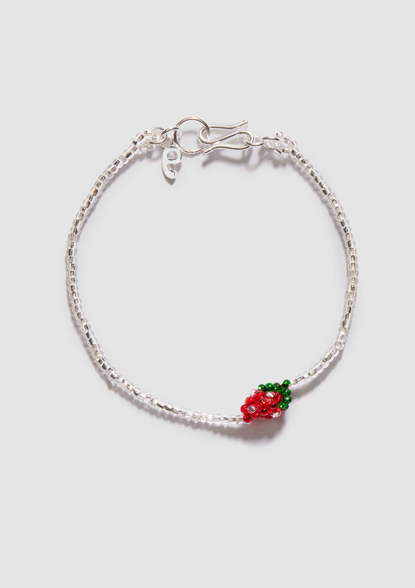 pura utz Mini Silver Strawberry Bracelet