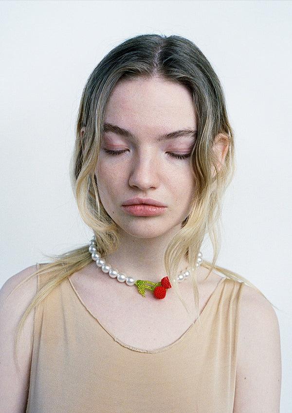 Pura Utz Mother Of Cherry Necklace