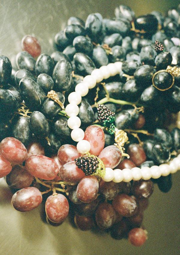 Pura Utz Mother Of Grape Necklace