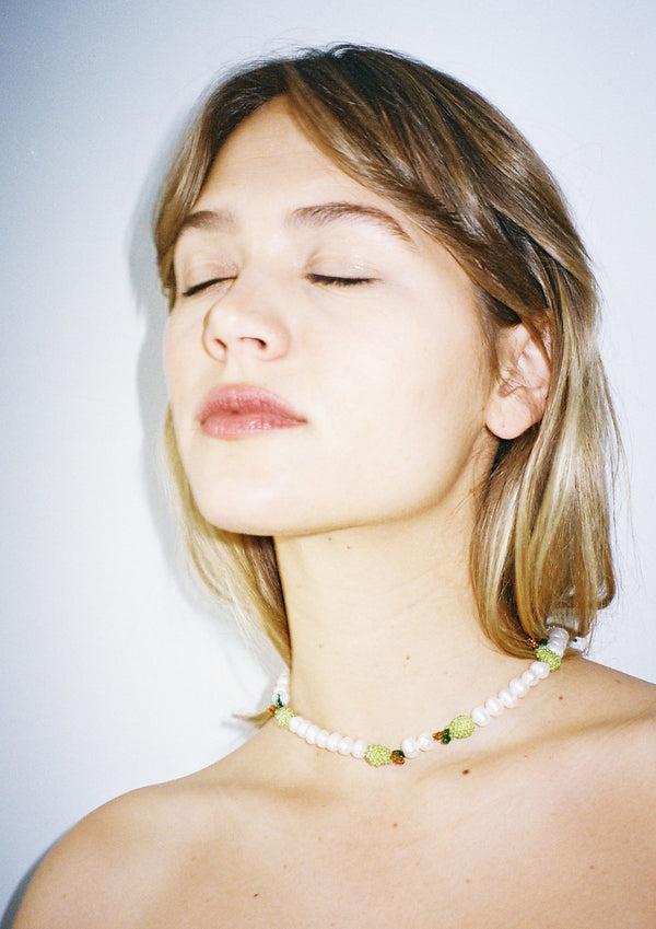 Pura Utz Multi Pearl Pear Necklace