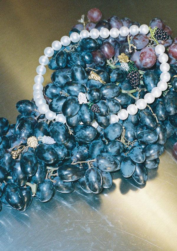 Pura Utz Pale Grape Blob Earring