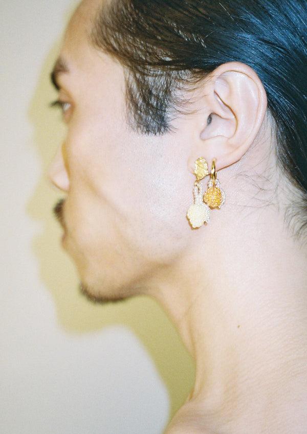 Pura Utz Pale Lemon Blob Earring