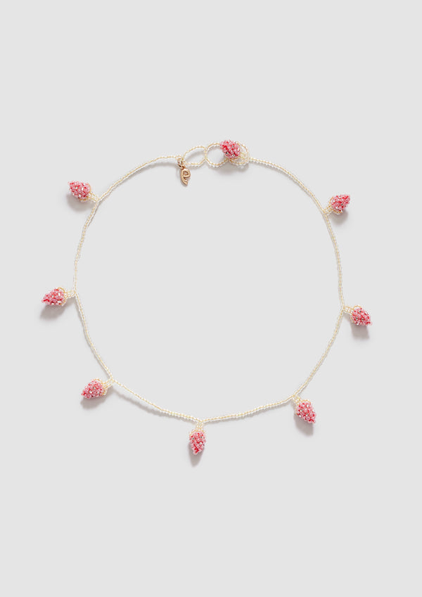 pura utz Pale Strawberry Necklace
